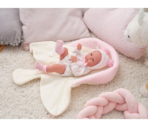 Кукла малышка Бимба 35 см на одеялке, c соской (виниловое тело) Испания LL63594