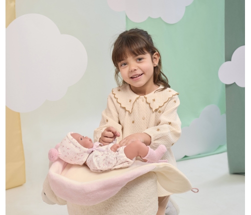 Кукла малышка Бимба 35 см на одеялке, c соской (виниловое тело) Испания LL63594