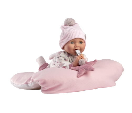 Кукла младенец Хейди 42 см (глаза закрываются, плачет, говорит, с соской, мягкое тело) Испания LL74132