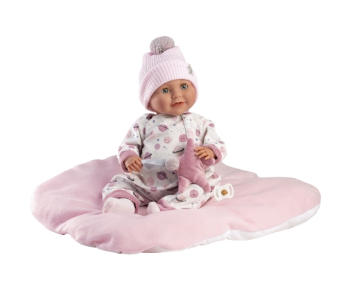 Кукла младенец Хейди 42 см (глаза закрываются, плачет, говорит, с соской, мягкое тело) Испания LL74132