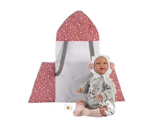 Кукла младенец Мими 42 см (подушка, плачет, говорит, с соской, мягкое тело) Испания LL74136