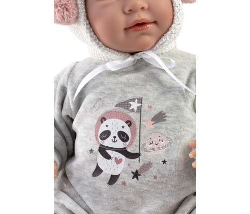 Кукла младенец Мими 42 см (подушка, плачет, говорит, с соской, мягкое тело) Испания LL74136