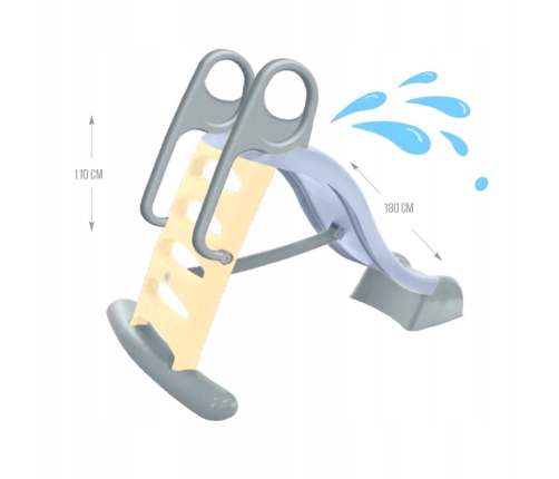 Slidkalniņš bērniem ar ūdeni (slīdvirsma 180 cm) 2+ 12799