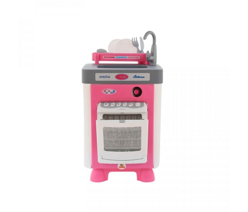 Bērnu spēļu komplekts ar trauku mazgājamo mašīnu ar piederumiem CARMEN 59 cm PL57891
