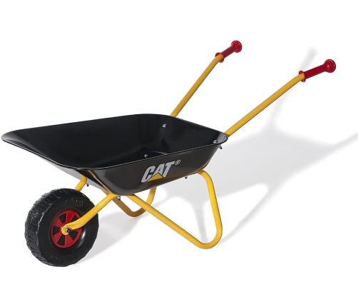 Ķerra metāla rollyMetallschubkarre CAT no 2.5 gadiem 80x38x41 cm 271818 Itālija