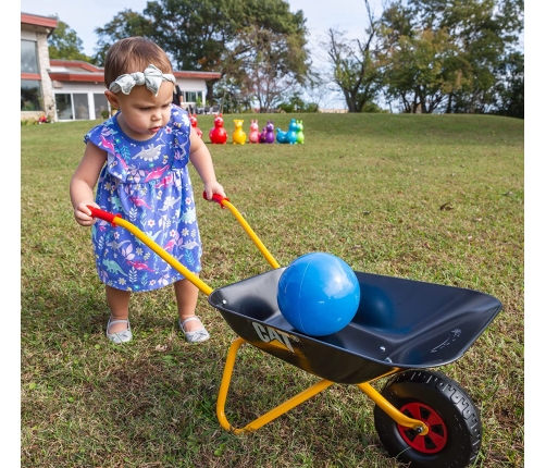 Ķerra metāla rollyMetallschubkarre CAT no 2.5 gadiem 80x38x41 cm 271818 Itālija