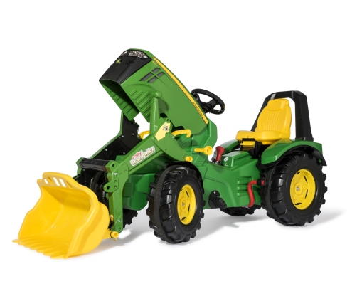 Traktors Bērniem ar pedāļiem un kausu RollyX-Trac Premium John Deere 8400R (3-10 gadi)