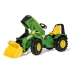 Traktors Bērniem ar pedāļiem un kausu RollyX-Trac Premium John Deere 8400R (3-10 gadi)