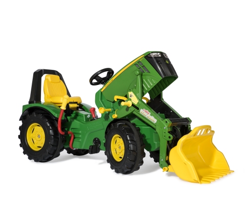 Traktors Bērniem ar pedāļiem un kausu RollyX-Trac Premium John Deere 8400R (3-10 gadi)