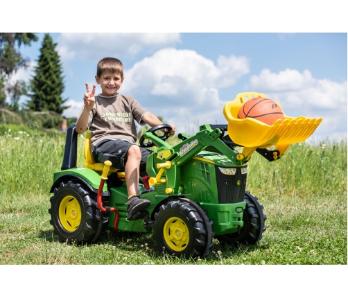 Traktors Bērniem ar pedāļiem un kausu RollyX-Trac Premium John Deere 8400R (3-10 gadi)