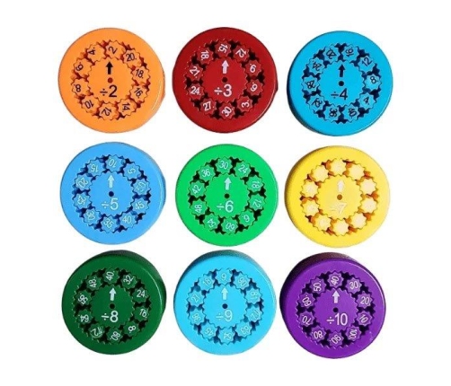 Izglītojoša rotaļlieta (reizinašana/dalīšana) Math Fidget Spinner, 9gab. R144242
