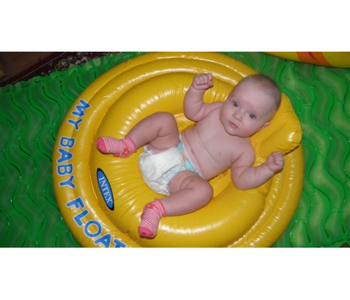 Круг детский надувной от 6 мес. до 1 года 70 cm с ножками 56585