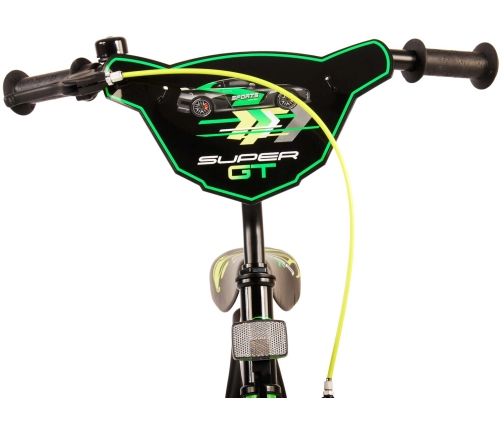 Bērnu velosipēds 16 collas Super GT (rokas+kājas bremzes, uz 85% salikts) (4-6 gadiem) VOL21782