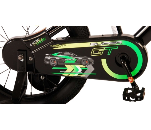Bērnu velosipēds 16 collas Super GT (rokas+kājas bremzes, uz 85% salikts) (4-6 gadiem) VOL21782