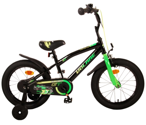 Bērnu velosipēds 16 collas Super GT (rokas+kājas bremzes, uz 85% salikts) (4-6 gadiem) VOL21782