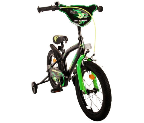 Bērnu velosipēds 16 collas Super GT (rokas+kājas bremzes, uz 85% salikts) (4-6 gadiem) VOL21782