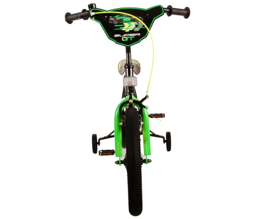 Bērnu velosipēds 16 collas Super GT (rokas+kājas bremzes, uz 85% salikts) (4-6 gadiem) VOL21782