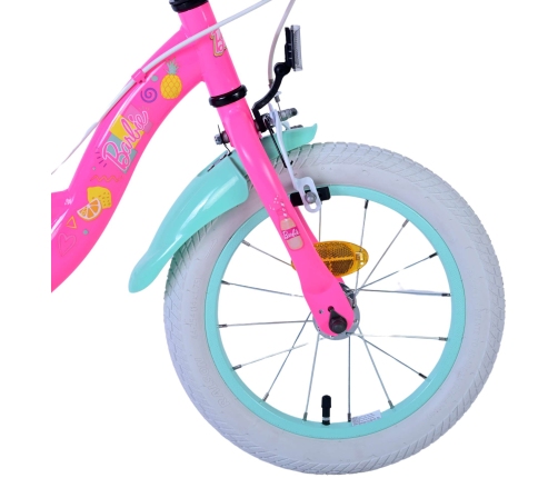 Bērnu velosipēds 14 collas Volare Barbie (2 rokas bremzes, uz 85% salikts) (3.5-5 gadiem) VOL31455