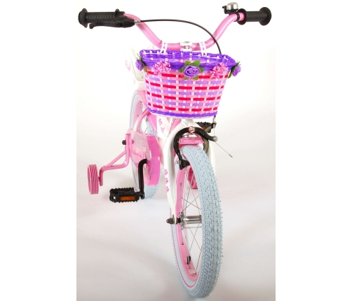 Bērnu velosipēds 16 collas Rose (rokas un kājas bremze, uz 95% salikts) (4-6 gadiem) VOL81611