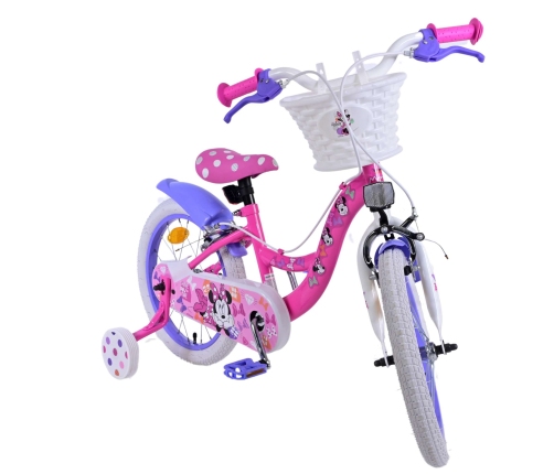 Bērnu velosipēds 16 collas Disney Minnie (2 rokas bremzes, uz 85% salikts) (4-6 gadiem) VOL21583