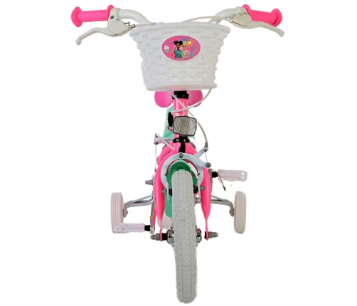 Bērnu velosipēds 12 collas Barbie (2 rokas bremzes, uz 85% salikts) (3-4 gadiem) VOL31255