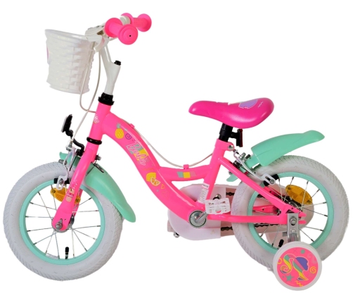 Bērnu velosipēds 12 collas Barbie (2 rokas bremzes, uz 85% salikts) (3-4 gadiem) VOL31255
