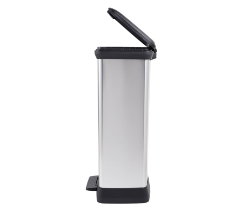 Curver Atkritumu Tvertne Ar Pedāli Deco, 50 L, Sudrabaina