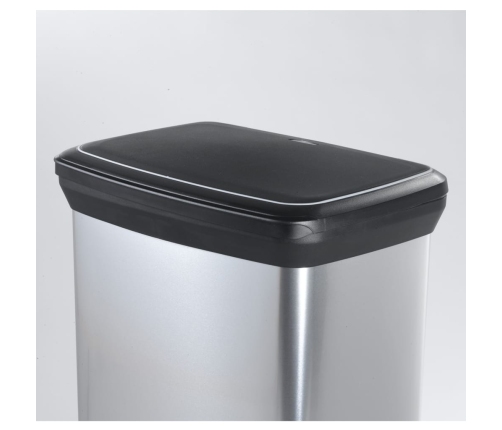 Curver Atkritumu Tvertne Ar Pedāli Deco, 50 L, Sudrabaina