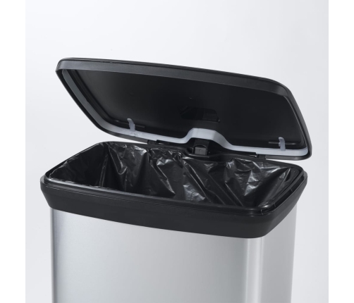 Curver Atkritumu Tvertne Ar Pedāli Deco, 50 L, Sudrabaina