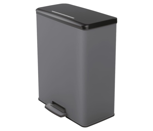 Curver atkritumu tvertne ar pedāli Deco, 26 l +26 l, vēsi pelēka