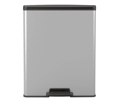Curver atkritumu tvertne ar pedāli Deco, 65 L, sudrabaina