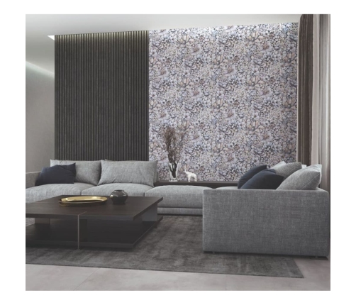 Noordwand tapetes Botanica Wooden Slats, melnas ar pelēku