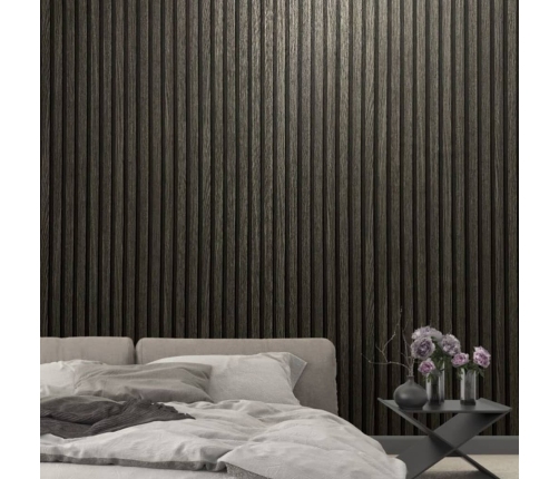 Noordwand tapetes Botanica Wooden Slats, melnas ar pelēku