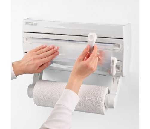 Leifheit ruļļu turētājs Parat F2, stiprināms pie sienas, balts, 25771