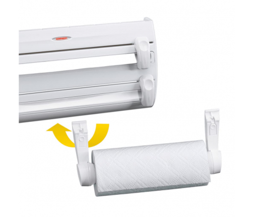 Leifheit ruļļu turētājs Parat F2, stiprināms pie sienas, balts, 25771