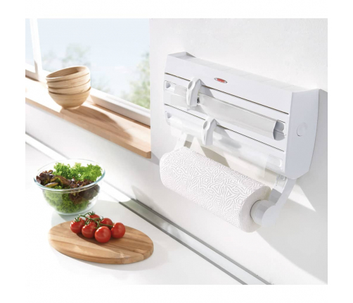 Leifheit ruļļu turētājs Parat F2, stiprināms pie sienas, balts, 25771