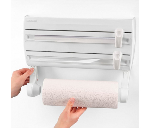 Leifheit ruļļu turētājs Parat F2, stiprināms pie sienas, balts, 25771