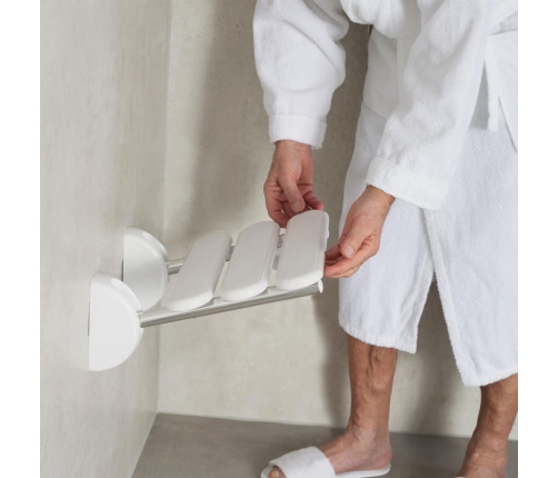 Ridder Nolokāms Dušas Sēdeklis Pro, Balts