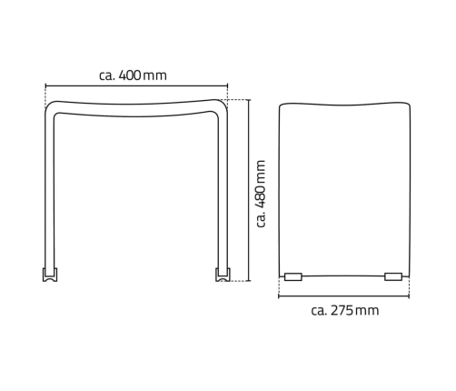 Ridder Vannasistabas Soliņš Trendy, Caurspīdīgs