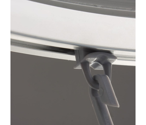 RIDDER universāls stūra dušas aizkara stienis ar āķīšiem, hroms, 52500