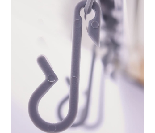 RIDDER universāls stūra dušas aizkara stienis ar āķīšiem, hroms, 52500