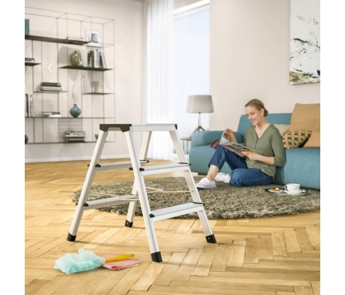 Hailo saliekamās kāpnes L90 Step-ke, 2x3 pakāpieni, 60 cm, 4443-701