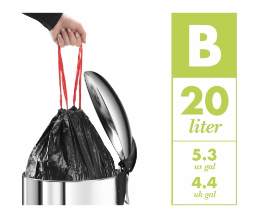 Hailo atkritumu tvertne Oko Duo Plus, L, 17 l + 9 l, balta, 0630-230