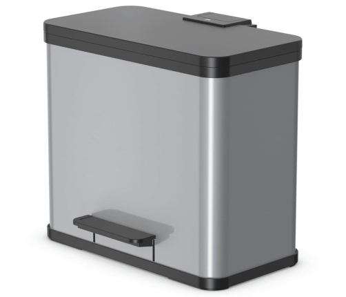 Hailo Atkritumu Tvertne Oko Trio Plus, L, 3 X 9 L, Sudraba, 0633-220