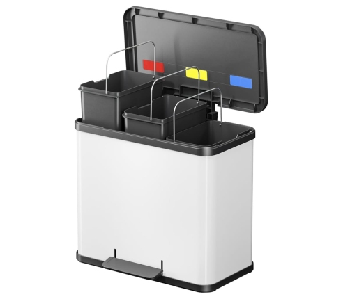 Hailo atkritumu tvertne Oko Trio Plus, L, 3 x 9 l, balta, 0633-230