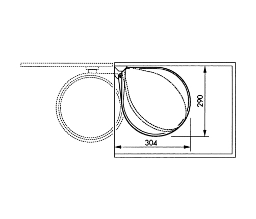 Hailo atkritumu tvertne Compact-Box, M izmērs, 15 L, balta, 3555-001
