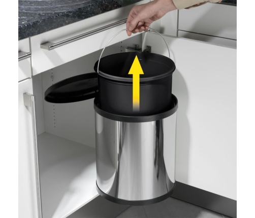 Hailo atkritumu tvertne Compact-Box, M izmērs, 15 L, tērauds