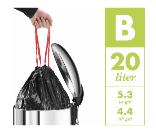 Hailo atkritumu tvertne Compact-Box, M izmērs, 15 L, tērauds