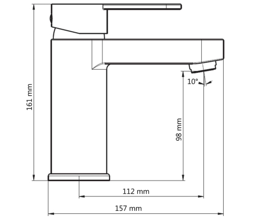 SCHÜTTE jaucējkrāns ELEPHANT, matēta vara krāsā
