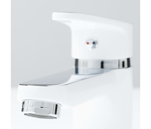 SCHÜTTE izlietnes jaucējkrāns ALASKA, baltā un hroma krāsā